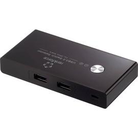 Renkforce RF-SHB-200 4 Port USB 3.2 Gen 1 switch + Hub (USB 3.0) Black