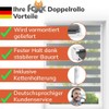 FOXX Double Roller Blind Duo Roller Blind with Pre-Fixed Clamps
