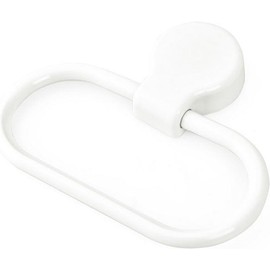 White Towel Ring Towel Rack Hand Holder for Bathroom Self Adhesive Non Punching Adhesive Towel Ring Kitchen Cloth Hanger Bath Towel Bars