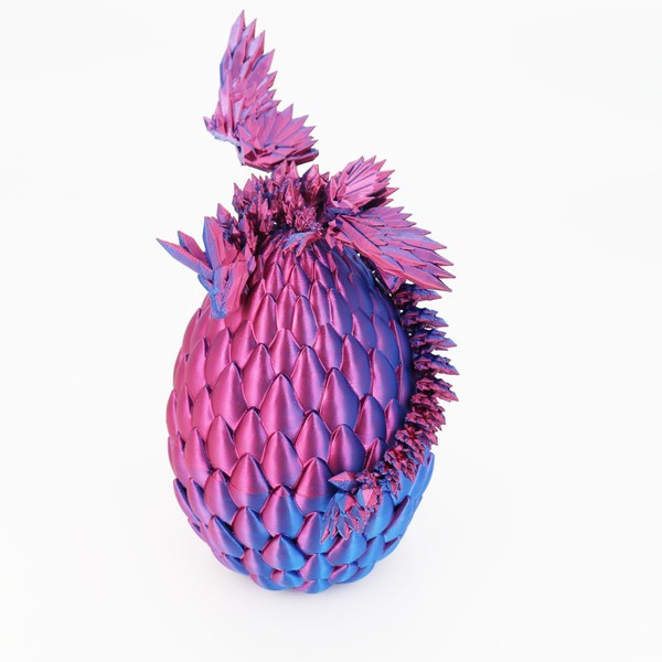 anasmc 3D Printed Dragon Egg Fidget Toy Mystery Egg Flexible
