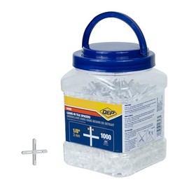 QEP 1/8" Leave-in Hard-Style Tile Spacers (1,000 Pack)