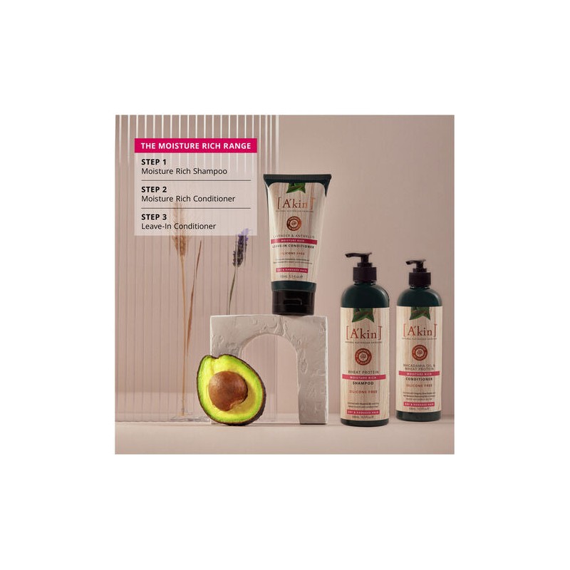 A'kin Moisture Rich Lavender & Anthyllis Leave-In Conditioner 150mL