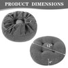 PRONOUS Dark Grey Bar Stool Seat Cushions, Round Stool Covers