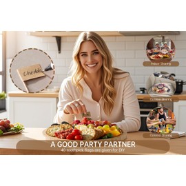 thetchry Charcuterie Board with Clear Lid,Travel Charcuterie Board with Single Compartment,Round Bamboo Portable Cheese Board for Outdoor Charcuterie,Snacks and More,Black