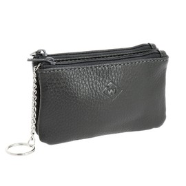 FASHIONGEN - Leather coin purses, wallet zip, gray