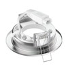 ledscom.de RUBA Recessed Ceiling Light Matt Stainless Steel Round 107