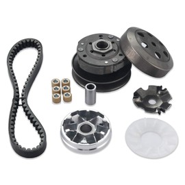 necaces Gy6 50cc clutch set，include clutch Assembly and Variator Assembly with 669 18 30 belt, fit for GY6 50cc Engine Scooter TaoTao Kazuma Roketa SUNL