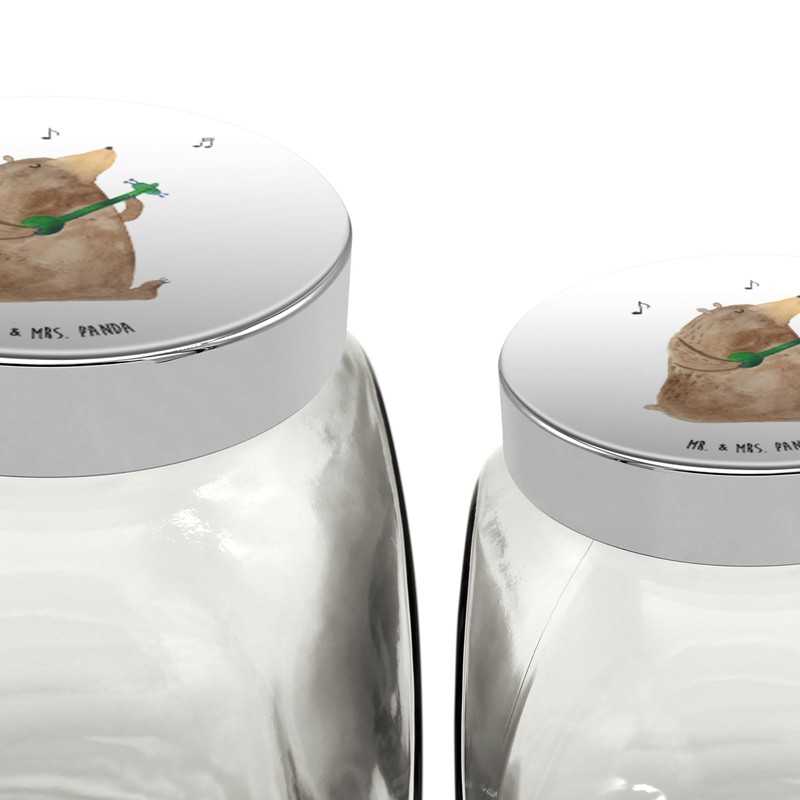 Mr. & Mrs. Panda XL 2000ml Bonbonglas Bär Lied -