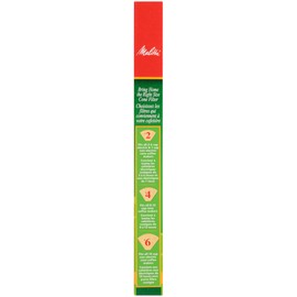 Melitta #6 Cone Coffee Filters, Unbleached Natural Brown, 40 Total Filters Count - Packaging May Vary