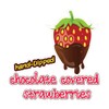Food Truck Decals Hand Dipped Chocolate Covered Strawberries Concession Die-Cut