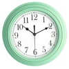 Topkey Silent Wall Clock Kitchen 9 Inch Retro Non-Ticking Decorative