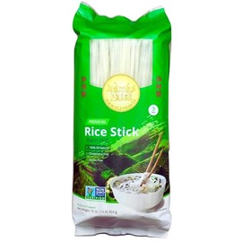 Straight Cut 3MM Pho Noodles Four Elephants Brand Non-GMO Verified & Gluten Free Rice Sticks (3MM Straight Cut (Pack of 3))