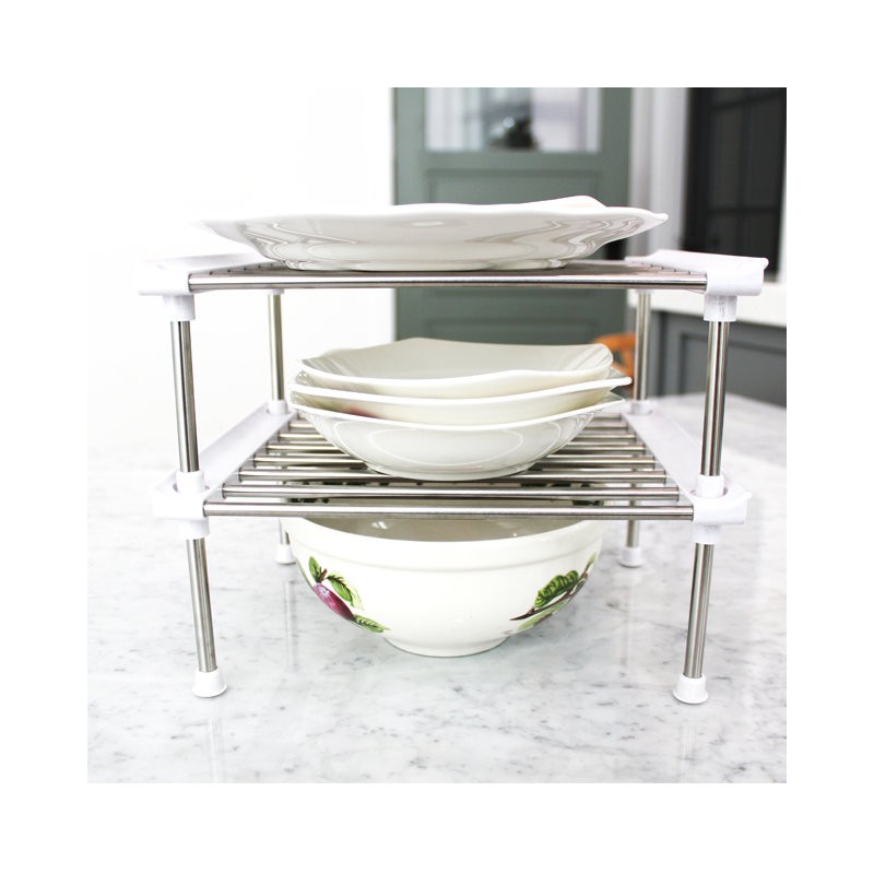 Login Mono Stainless Steel Dish Organizer, +5cm extension length (large)