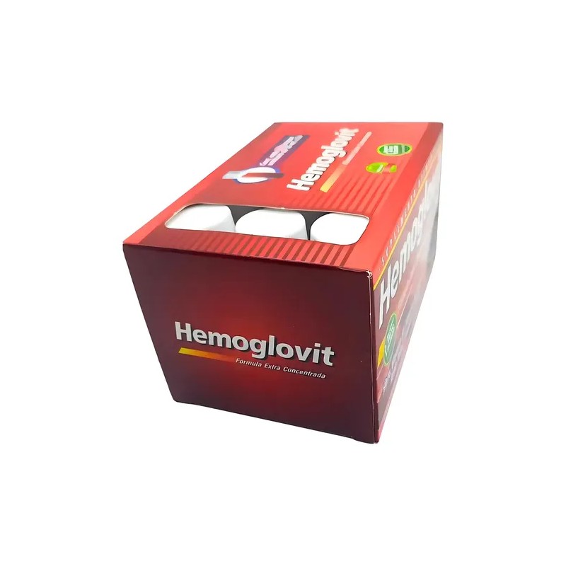 Hemoglovit Suplemento Alimenticio Con Hierro Vitamina B12 Sabor Cereza