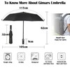 Gimars Portable Folding Automatic Windproof Umbrella with Telphon Coating 210T