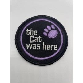 Arctic The Cat Was Here Vintage Patch NOS Snowmobile Ski Winter 70s 80s Sew On