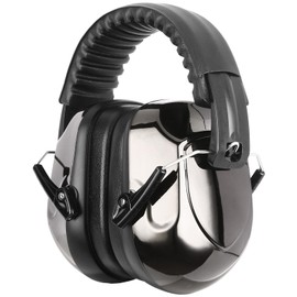 Procase Orejeras contra Ruido, Protector Auditivo NRR 28 dB Cancelación de Ruidos Profesional Earmuff para Protección del Oído en Campo de Disparo Temporada de Caza y Lugar Ruidoso -Negro Purpurina