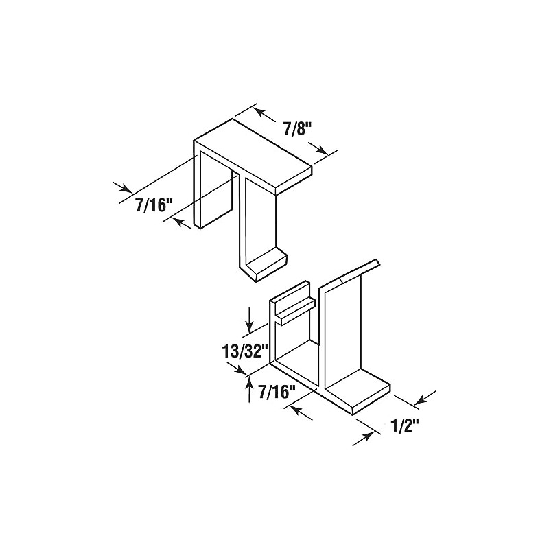 Prime-Line PL 7765 Screen Retainer Clips, for 3/8 In. Screen