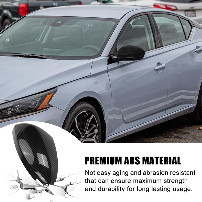 Carbon Fiber Direct Replacement Mirror Cover for 2019-2024 Nissan Altima,