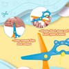 LOVESTOWN Toddler Scissors, 4PCS Blunt Tip Adaptive Safety Scissor Stocking