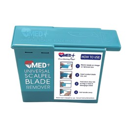 MedHelp Scalpel Blade Remover, Handheld Disposable Sharps Container, Blade Disposal for Dermaplaning Razor Blade Remover Box Dermaplane Blade Remover Box