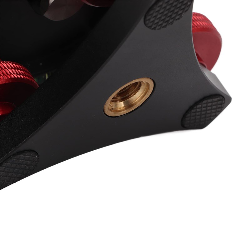 LP‑64 Camera Tripod Leveling Base, Triple Wheel Leveler Bubble Level