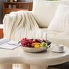MyGift 14 Inch Deluxe Decorative Dish Tray Centerpiece Base, Silver