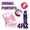 Veraly Orinal Portátil Bolsa Emergencia Adulto Estirable Viaje 4p F