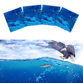 4 Pack Fluorescent Light Covers Magnetic Light Cover Fluorescent Light Eliminate Harsh Glare That Causing Eyestrain and Head Strain Light Filters for Office Classroom Home,4 x 2 Ft (Eagle)