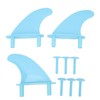 Surfboard Fins Soft Top Tri Fin Set PVC Plastic for