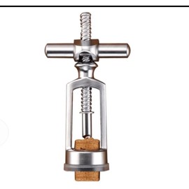 Stainless Steel Wine bottle opener, T-shape Heavy duty Corkscrew, wine bottle opener for easy Cork Removal, easy corkscrew, smooth and effortless manual Wine Opener.