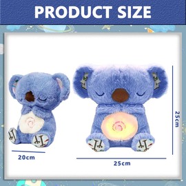 LDDYKZY Anxiety Relief Koala, Anxiety Relief Koala Soothing Breathing Otter, Soothing Relief Plush Toys, Breathing Movement Soothing Otter, Stuffed Animal Soothing Toy, Pink Koala