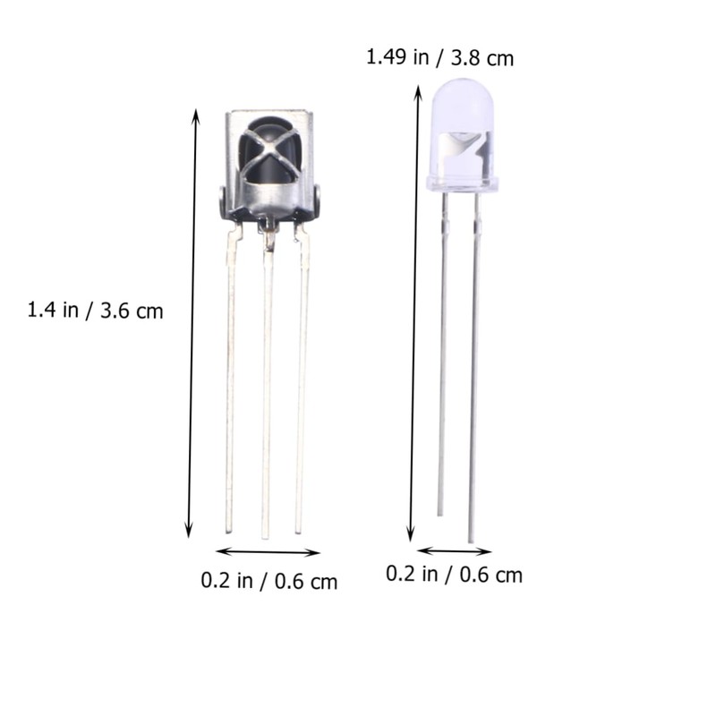 COHEALI 5 Pairs Infrared Emitter and Receiver for Home Electronics