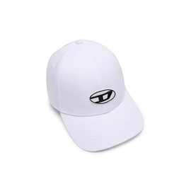Diesel A037000JCAR Men's Cap, Logo, white