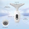 LED Face and Neck Massager, High Frequency Vibration/5°C Cold Facial