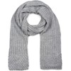 styleBREAKER 01018164 Women's Long Knitted Scarf with Ribs and Pearl