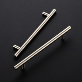 Ravinte 4 Pack 8-13/16 Inch Cabinet Handles Brushed Nickel Stainless Steel Kitchen Drawer Pulls Cupboard Cabinet Pulls 8-13/16"Length,6-1/4" Hole Center