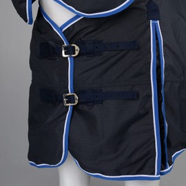 HORZE Glasgow Light Weight Waterproof Combo Turnout Sheet with Neck Cover (No Fill) - Burgundy - 75 in