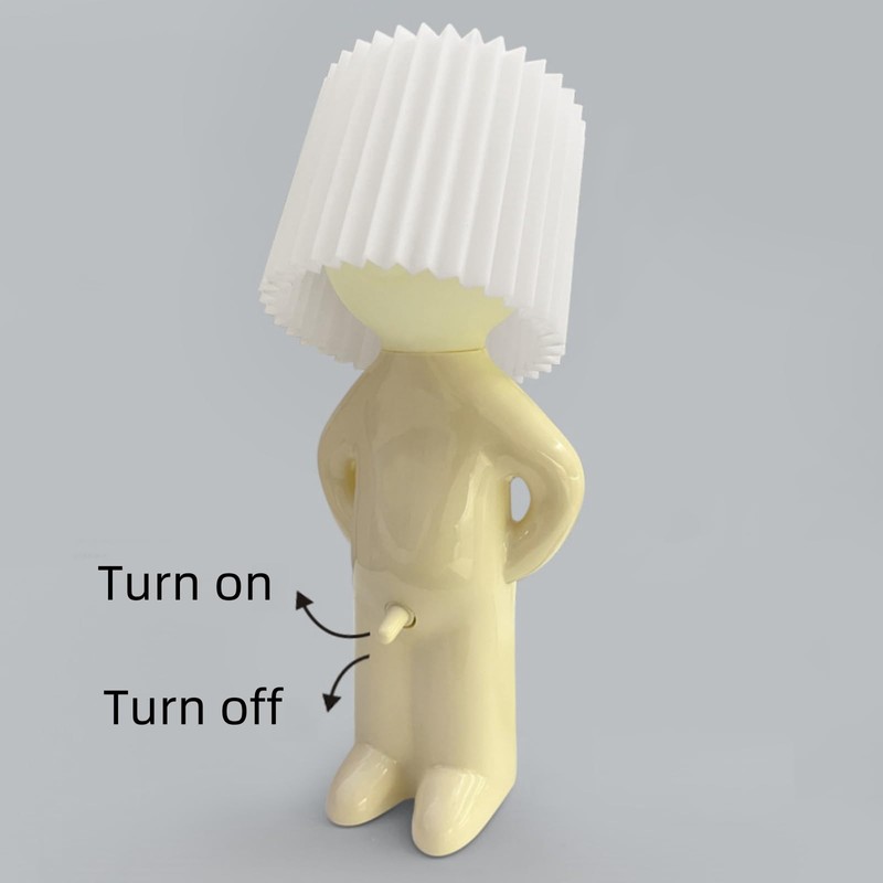FSAON Funny Night Light,Shy Boy Desk Lamp,Creative LED Reading Light,Christmas