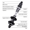 Tanke Mazas Tronadoras MTB 32 Hoyos HG 7-12v Aluminio,Eje para