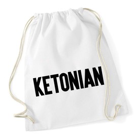 Hippowarehouse Ketonian Drawstring Cotton School Gym Bag 37cm x 46cm, 12 litres