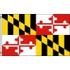 3x5 Ft MARYLAND State Flag US American MD Flag - NYLON f