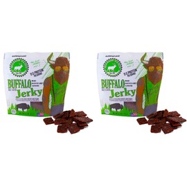Pearson Ranch Buffalo Jerky Pack of 2 – Low-Carb, Gluten-Free, MSG-Free, Paleo and Keto Friendly Jerky