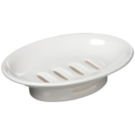 Asbel Emeal Soap Dish, Soap Tray, Bath Supplies, Ag, Antibacterial, White, 5.9 x 4.1 x 1.8 inches (15 x 10.3 x 4.5 mm)
