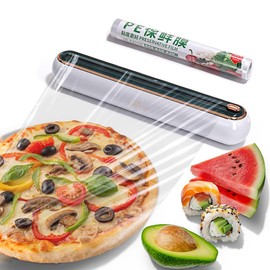 EasyCutter- The Premium Effortless Cling Film Dispenser for Every Kitchen by COZYTO (Classic Black)