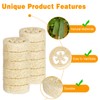 Pack of 30 Natural Loofah Sponge Soap Pads, 100% Loofah