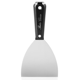 Bates 4-Inch Carbon Steel Putty Knife - Flexible Metal Scraper for Drywall, Spackle, and Paint - Wall Scraper Tool