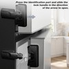 2-Pack Fridge Latch Lock for Kids Baby Proofing Refrigerator Lock