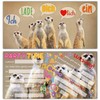 Set of 12 Meerkat Invitation Cards with Envelopes for Children's
