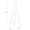 Deco 79 Metal Tall Adjustable Minimalist Display Stand Easel with